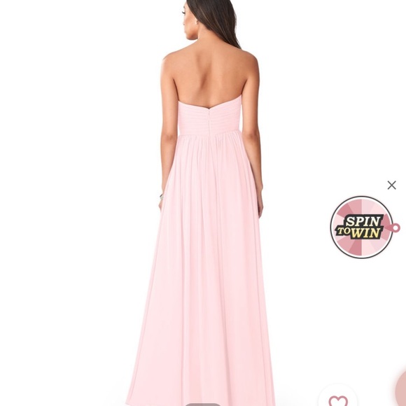 Azazie Jada Blushing Pink Bridesmaid Dress - Picture 2 of 6